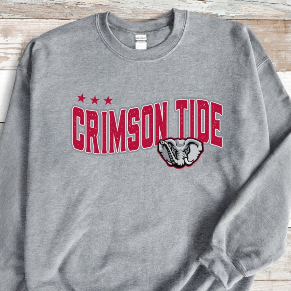 NEW - Alabama Crimson Tide Crewneck Sweatshirt Unisex Roll Tide Sweatshirt